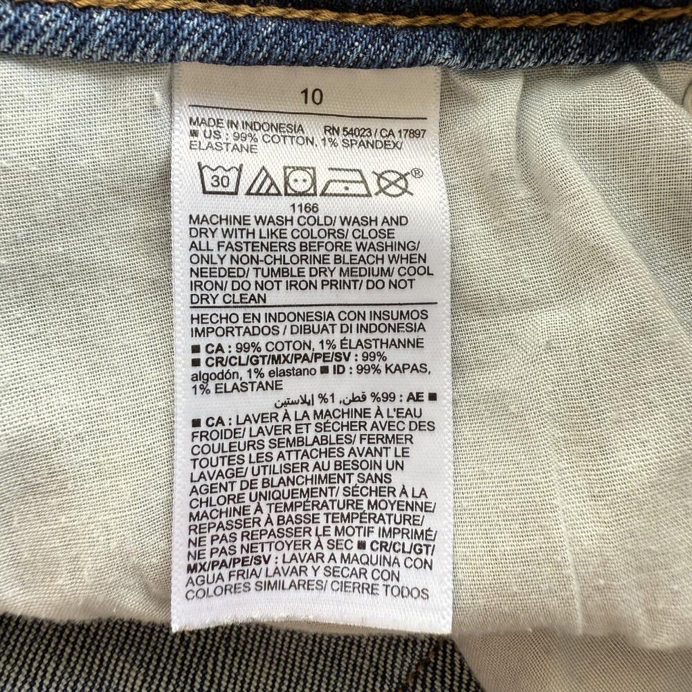 Old Navy Jean Shorts Womens 10 High Rise Button Fly OG Straight Cuffed Denim - Picture 8 of 8